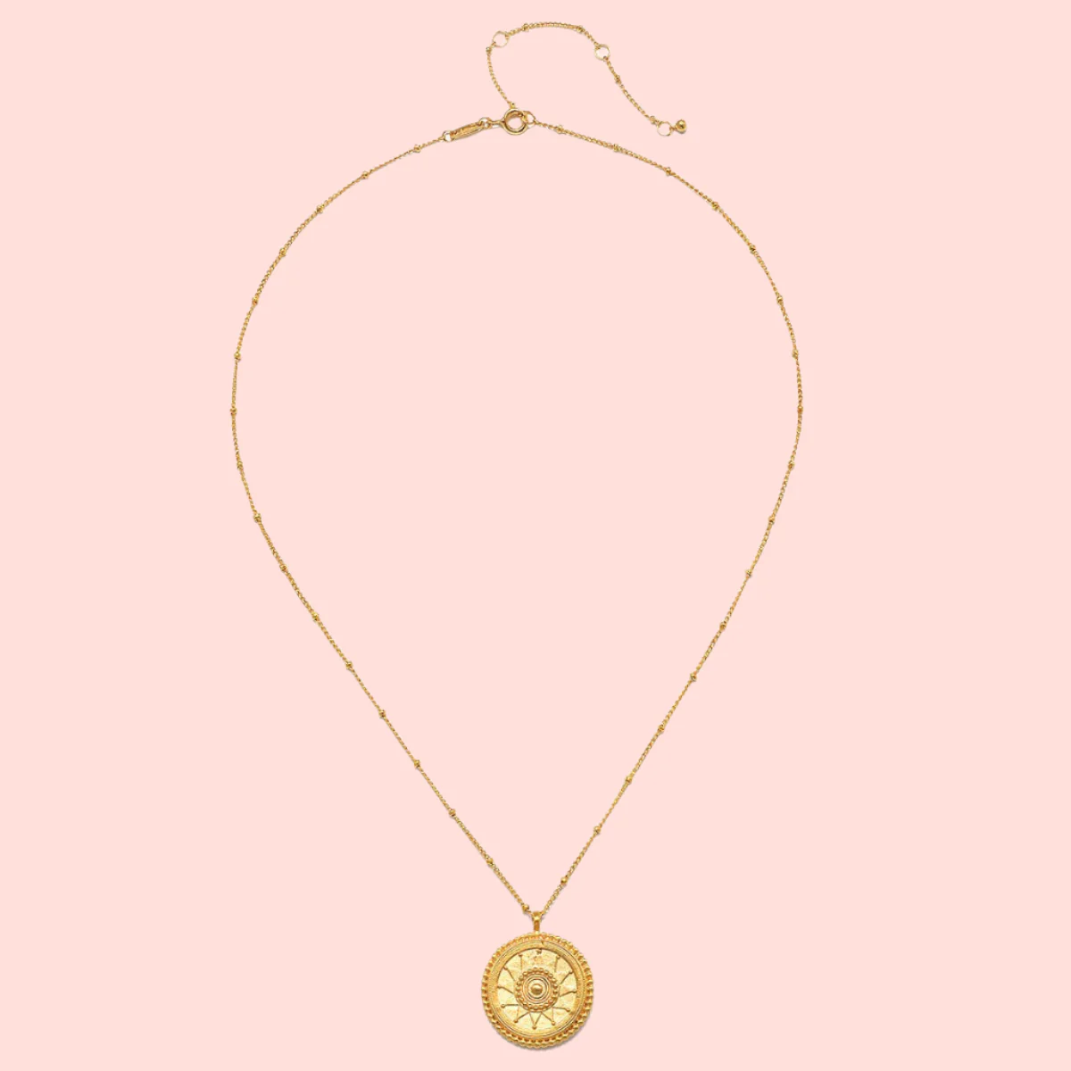 Sunburst Medallion Necklace - Image 4
