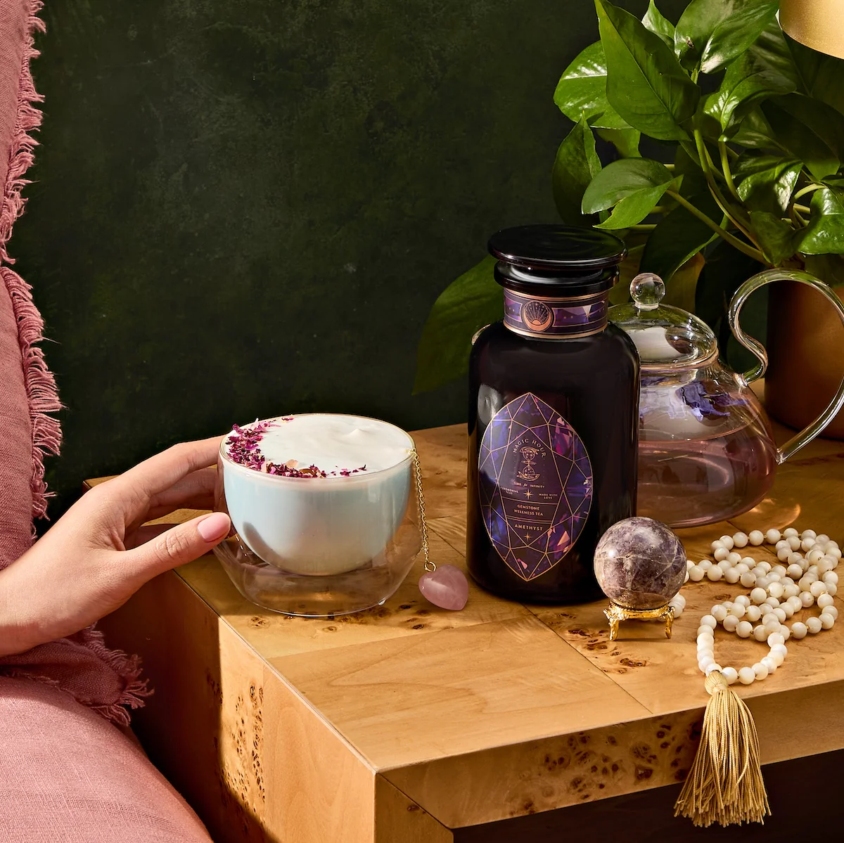 Amethyst: Strawberry-Passionfruit Gemstone Wellness Tea - Image 4