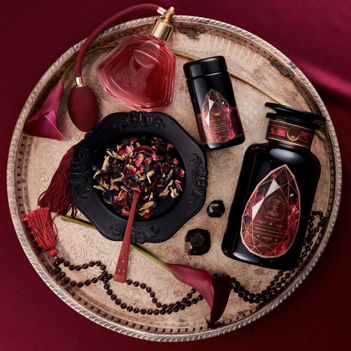 Garnet: Violet Wine Gemstone Wellness Tea Case Packs - Image 6